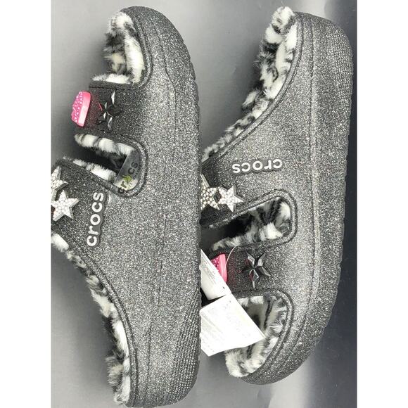 New Crocs Classic Cozzzy Disco Glitter Sandal Women's Size 14/Men’s 13 - Picture 11 of 16